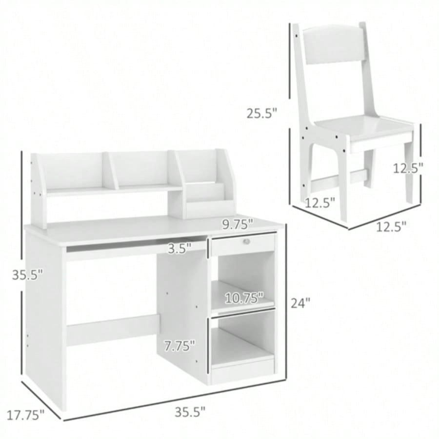 Kids Desk and Chair Set