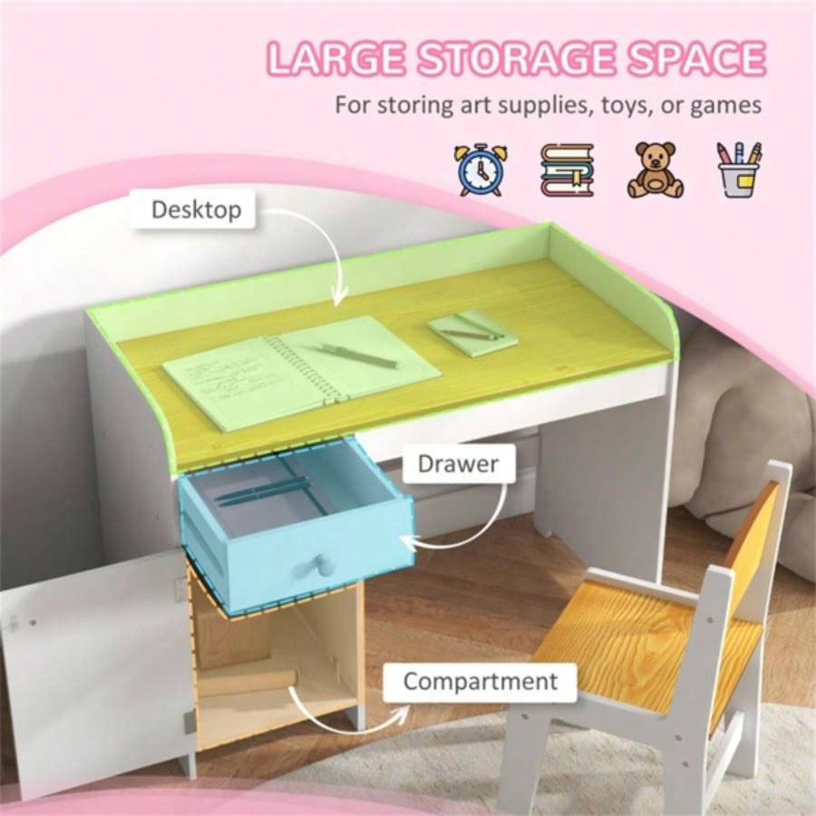 Kids Desk and Chair Set