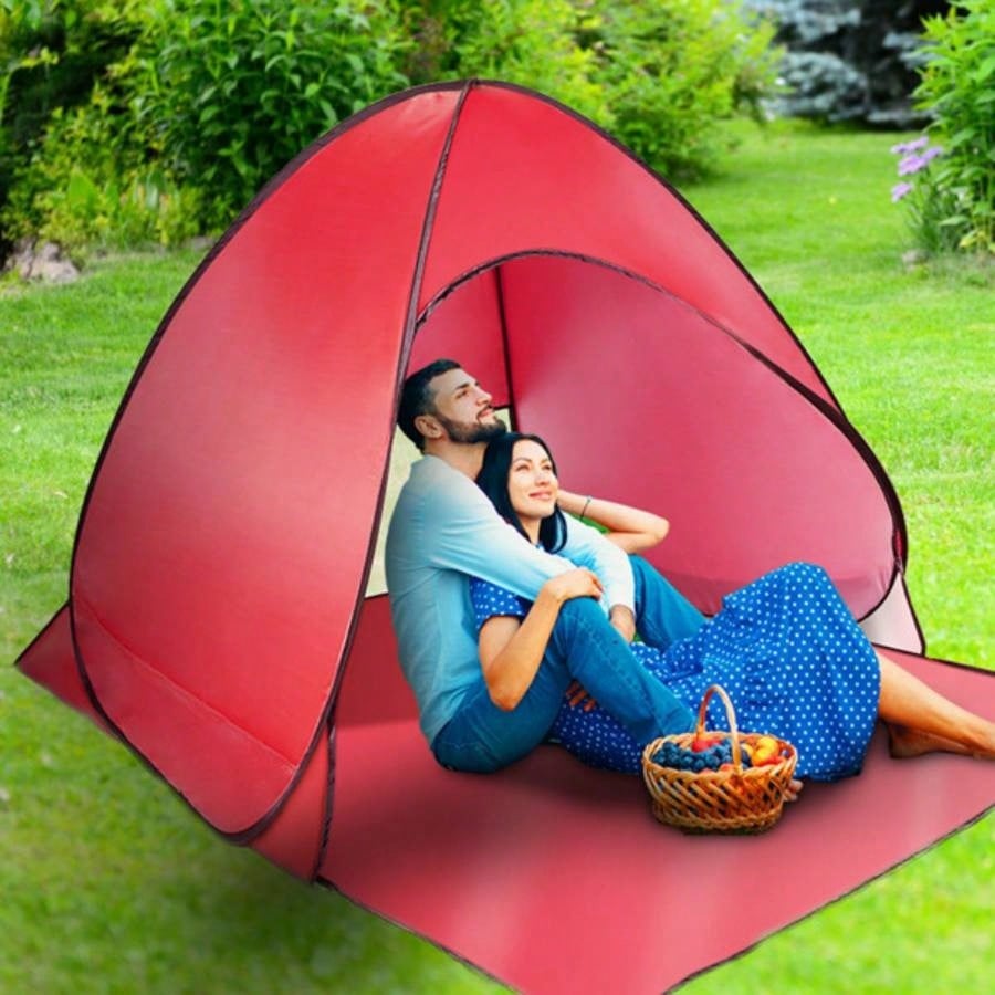 Up Beach Tent Shade Shelter Anti - Automatic Waterproof Tent Canopy 2/3 Man/ Net Window Storage Bag Outdoor Beach Camping Fishing Park Lake