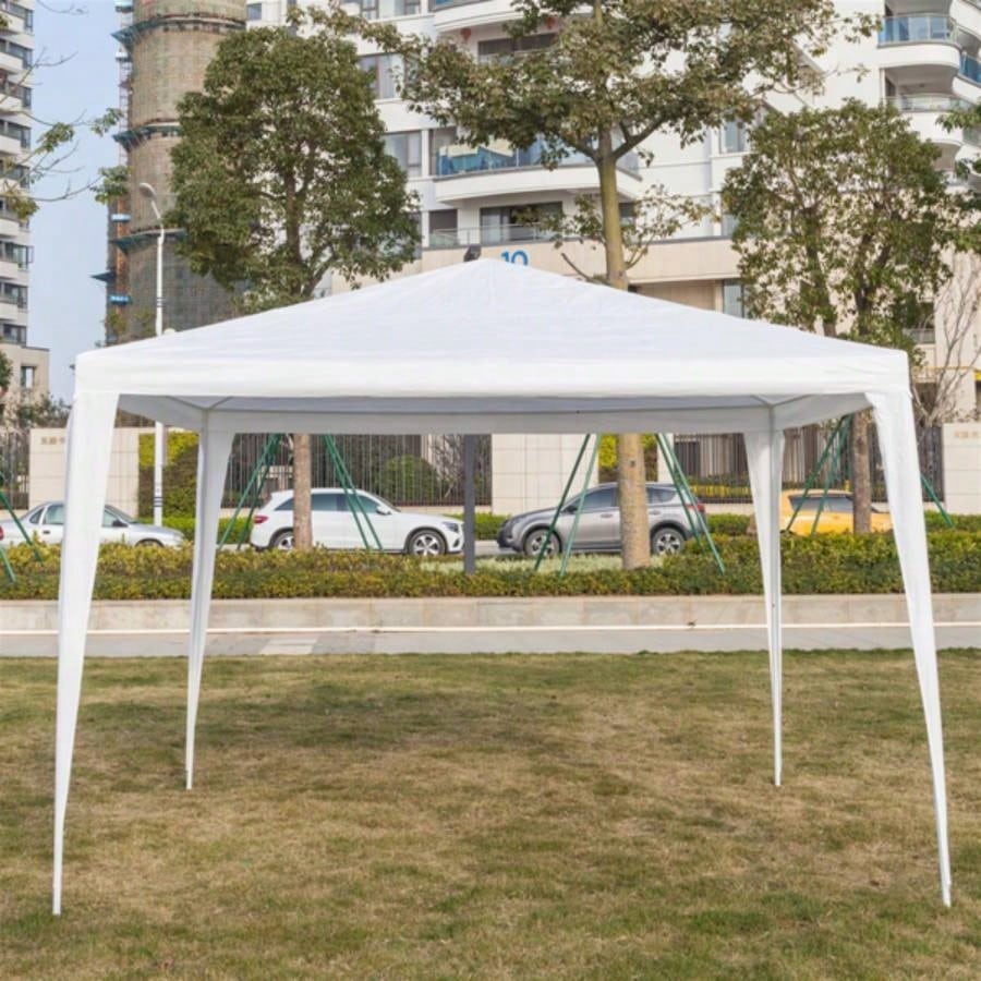 3x Three Sides Waterproof Tent with Tubes White