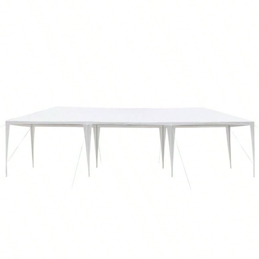 3*9m Non - Cloth PE Cloth Plastic Sprayed Iron Pipe Outdoor Party Tent White