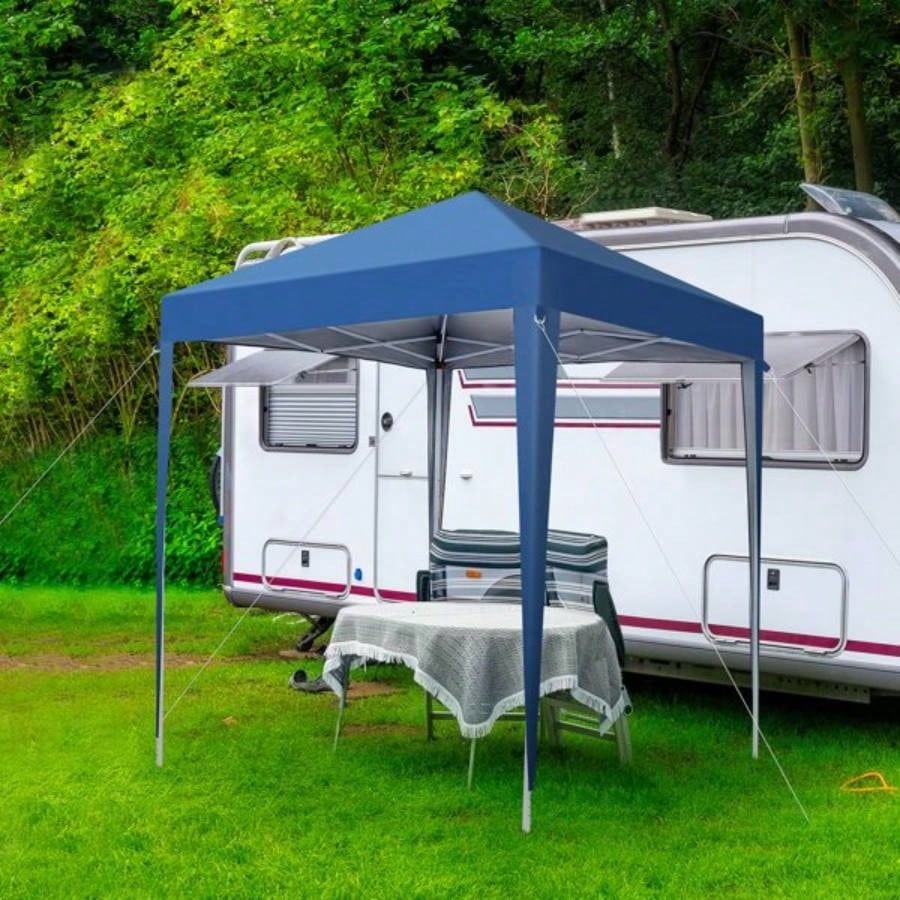 2x 2m Practical Waterproof Right - Angle Folding Tent Blue