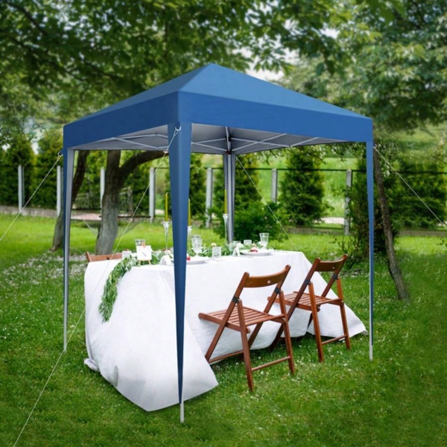 2x 2m Practical Waterproof Right - Angle Folding Tent Blue