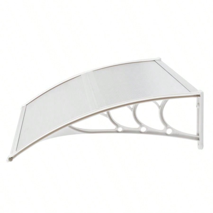 HT -x 80 Household Application Door Window Rain Cover Eaves Transparent Board White Holder