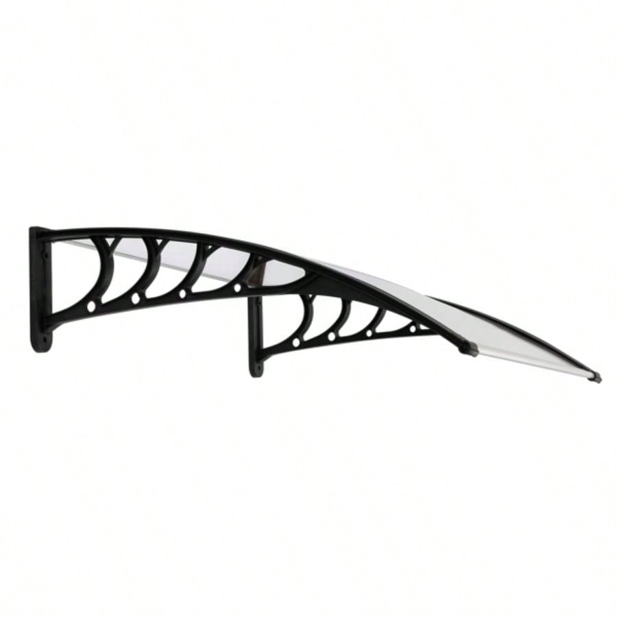 HT -x 80 Household Application Door Window Rain Cover Eaves Canopy White Black Bracket