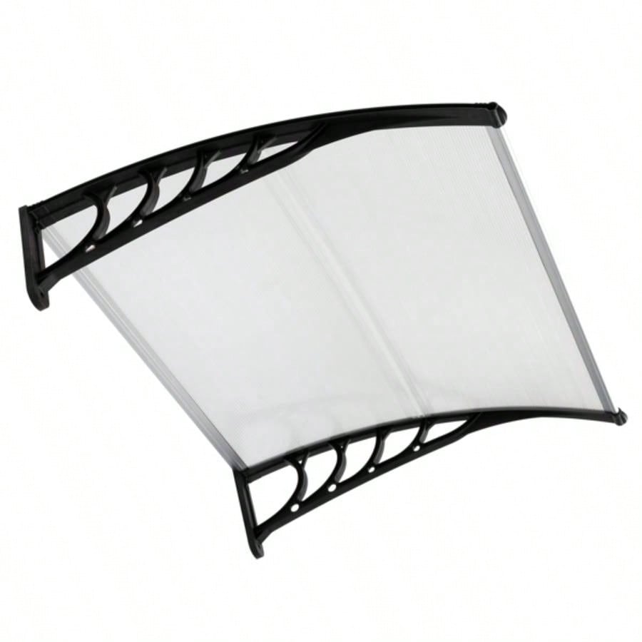 HT -x 80 Household Application Door Window Rain Cover Eaves Canopy White Black Bracket