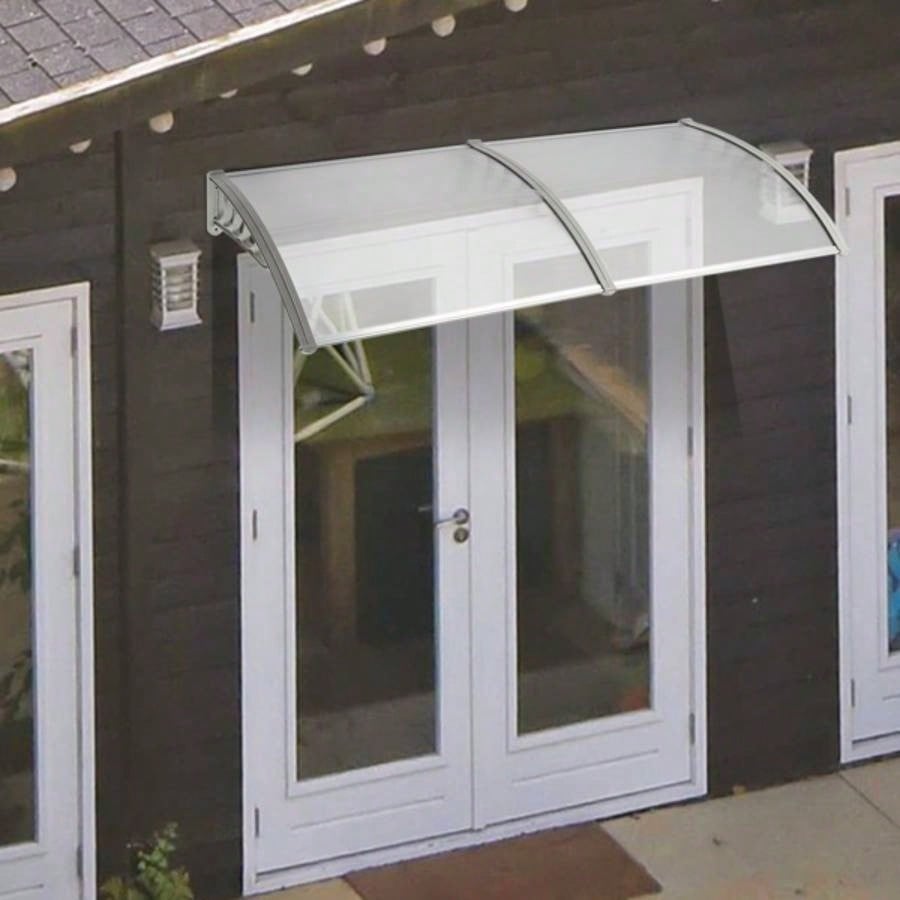 HT - 200x Household Application Door Window Rain Cover Eaves Canopy Silver Gray Bracket