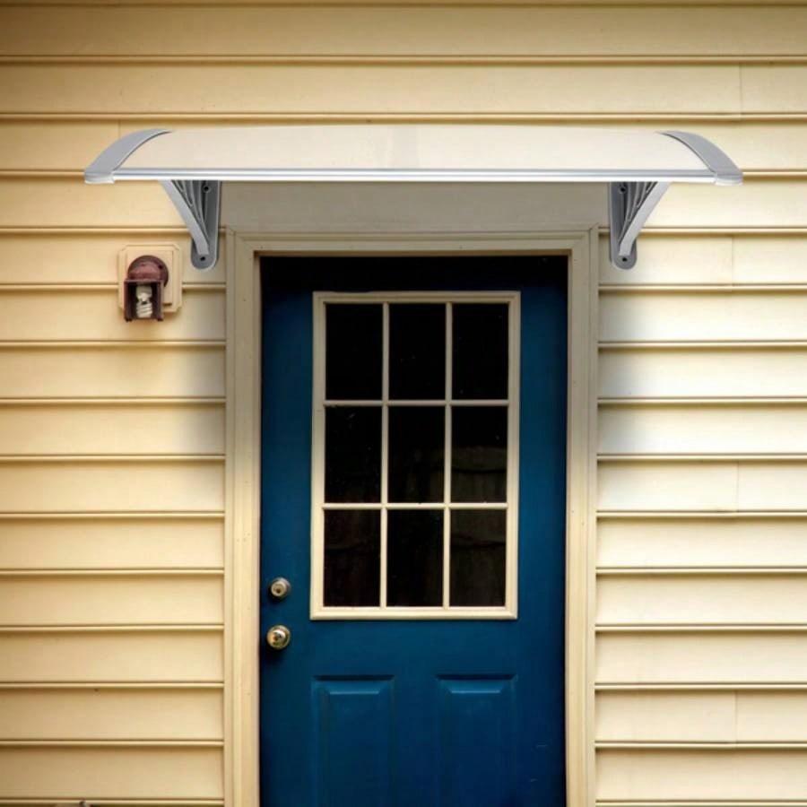 HT -x 80 Household Application Door Window Rain Cover Eaves Canopy White Gray Bracket