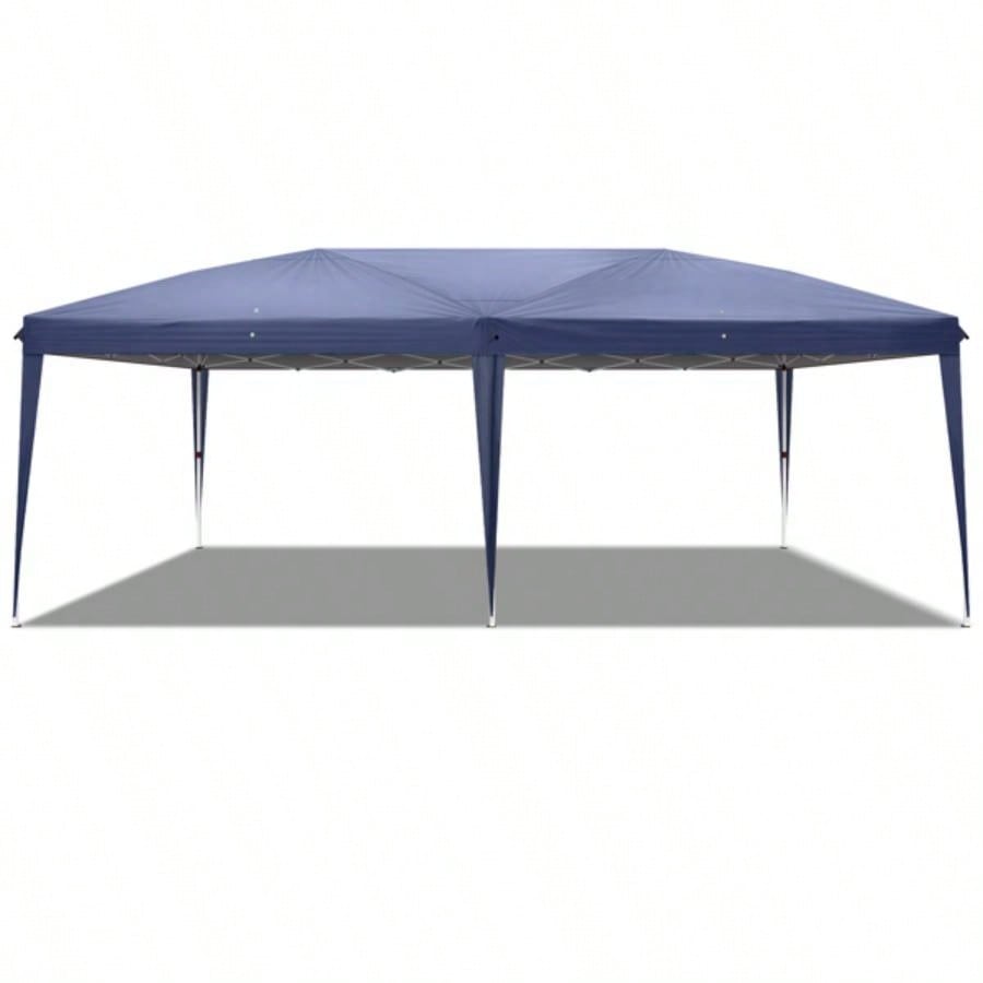 3x 6m Home Use Outdoor Camping Waterproof Folding Tent with Carry Bag Blue