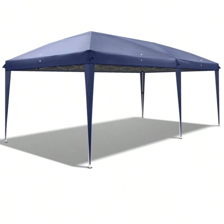 3x 6m Home Use Outdoor Camping Waterproof Folding Tent with Carry Bag Blue