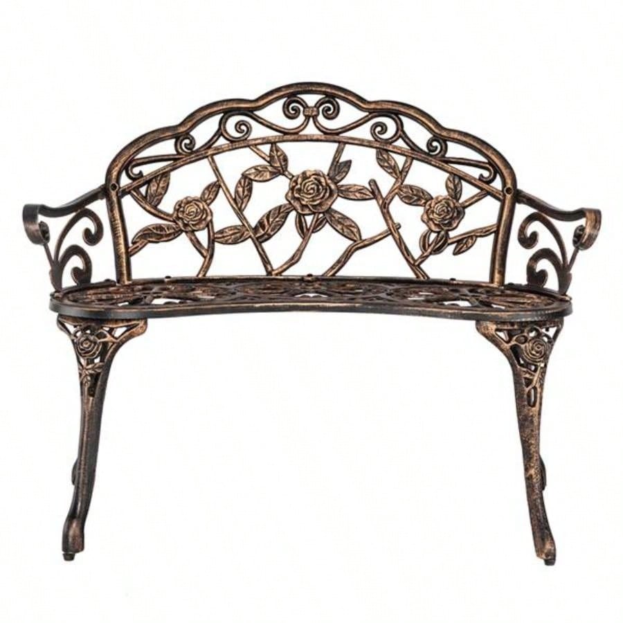 38.5 Cast Aluminum Outdoor Courtyard Decoration Park Leisure Chair