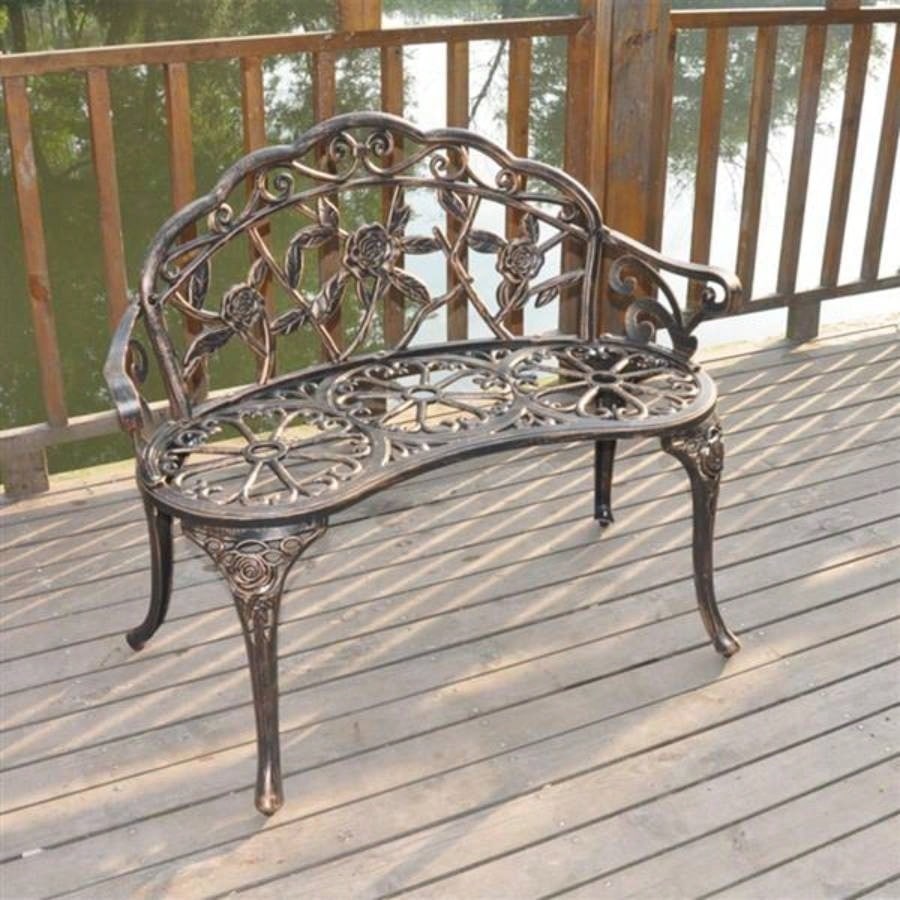 38.5 Cast Aluminum Outdoor Courtyard Decoration Park Leisure Chair