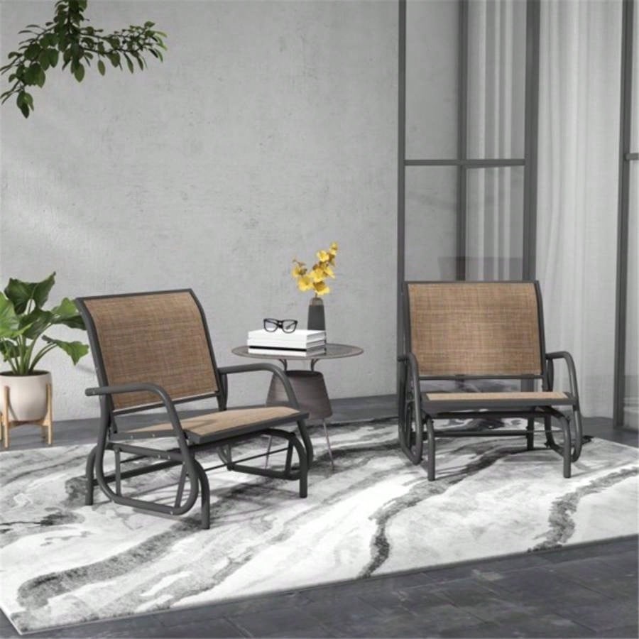 2PCS Outdoor Glider ChairProhibited by