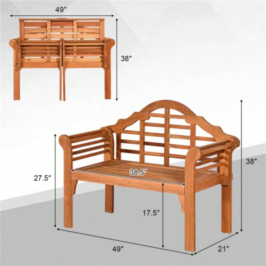 Wooden garden benches can be folded garden patio furniture