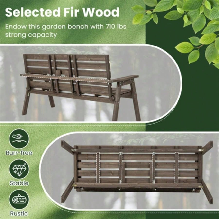 Wooden withFol dable Middle Table