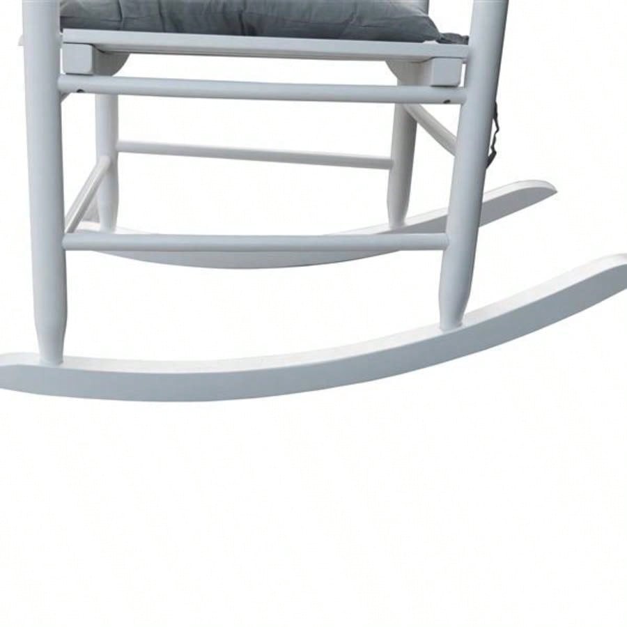 wooden porch rocker chair WHITE, without
