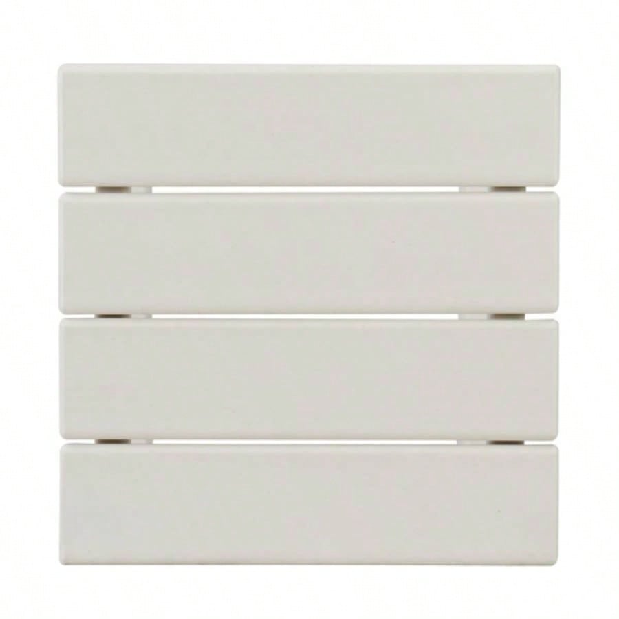 36*36*47cm Single Layer Square HDPE Side Table White
