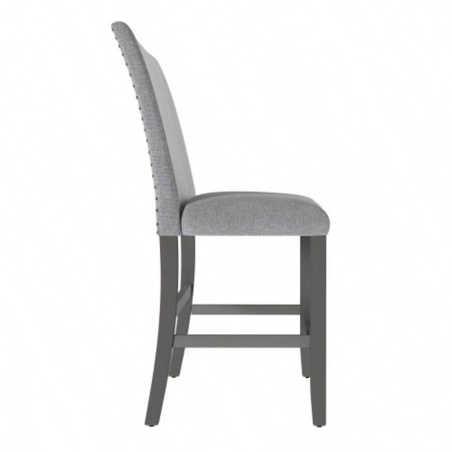 Wallace Bay Glimm Gray Upholstered With Back