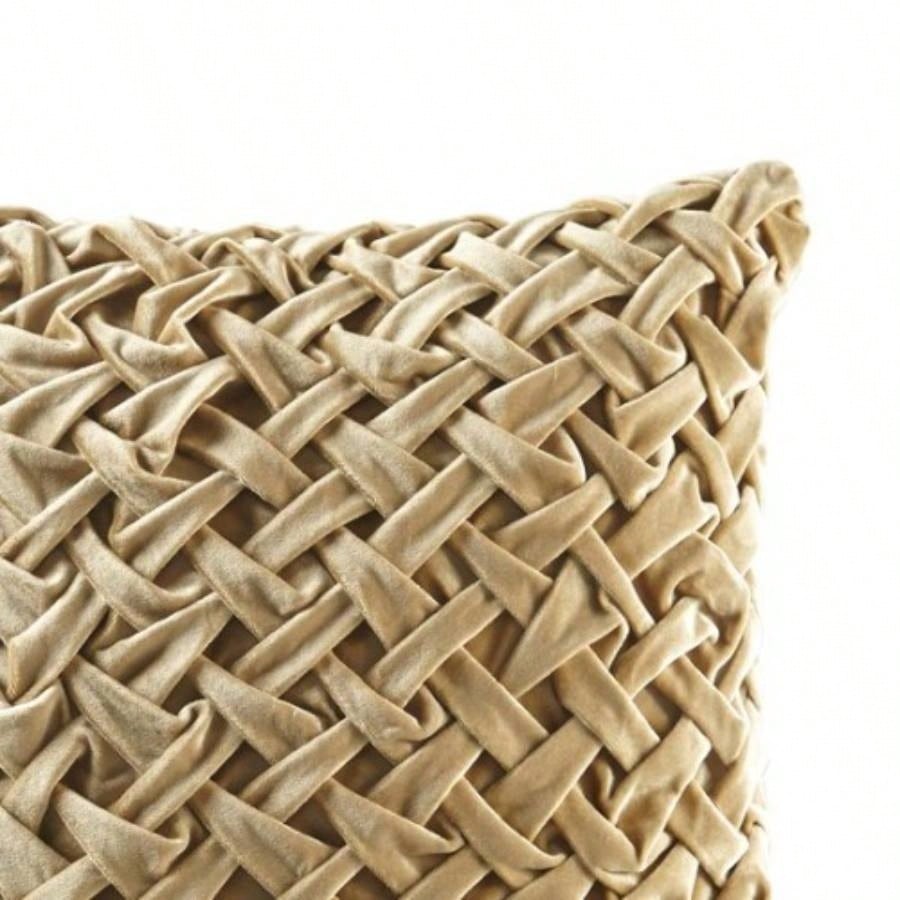 Square Decor Pillow Gold 20x20