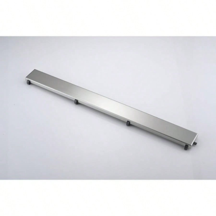 30 Inch Linear Shower Drain with Removable Cover, 304 Stainless Steel Shower Floor Drain with Hair Strainer and Leveling Feet