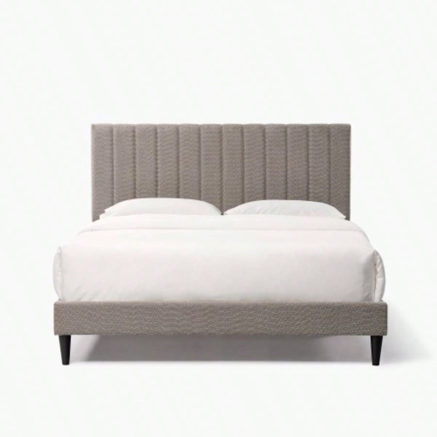 Normsman Tufted Upholstered Platform Bed - Tungsten Gray -