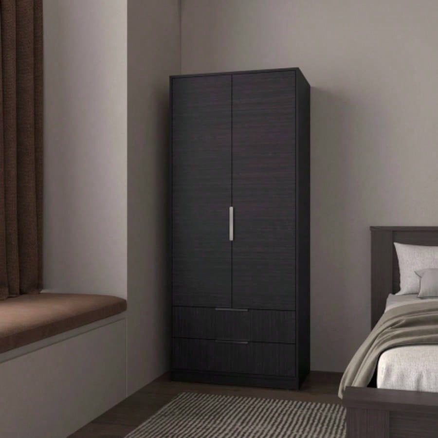 Trappe Armoire, Bedroom, Black
