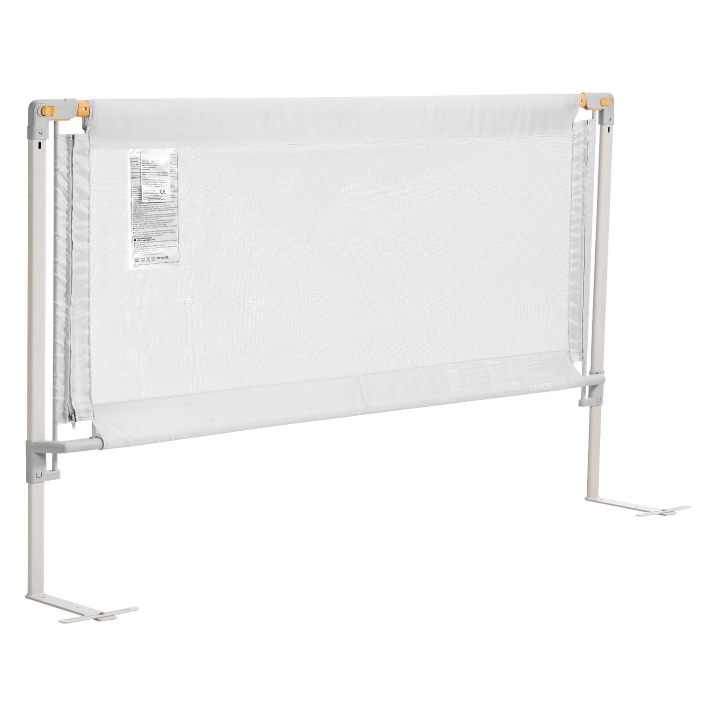 Toddler Bed Rail, Kids Beds Guard Rail with Reinforced Iron Pipe and Oxford Cloth, Adjustable Height Bed Side Railing, Portable Guard Bumper Barrier for Crib, Bunk, 78.74 x 35.04 in, 1 Piece