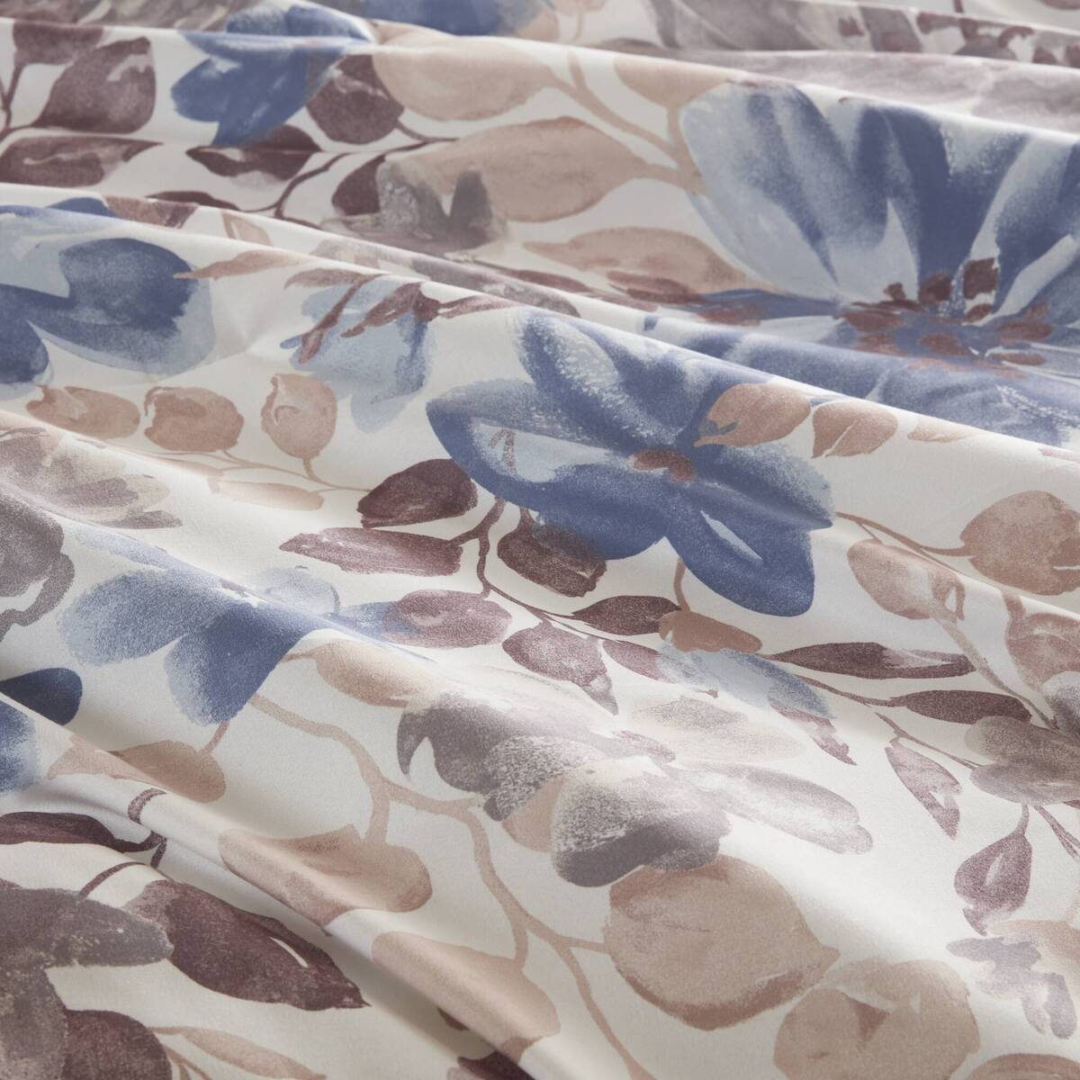 Blue Floral Comforter Set - Queen Size Comfort