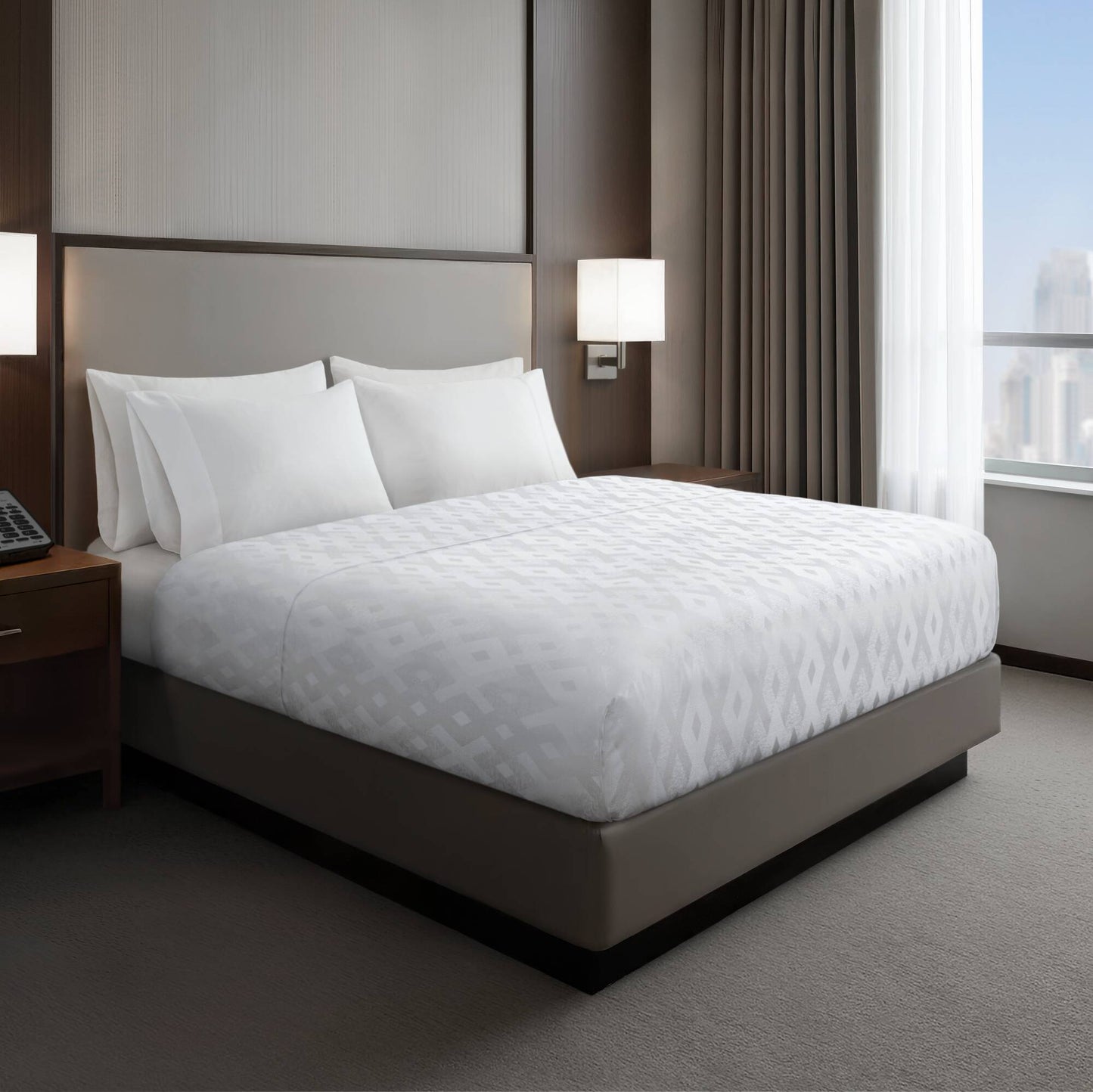 1-Piece Full/Queen Essential Nova Coverlet, White