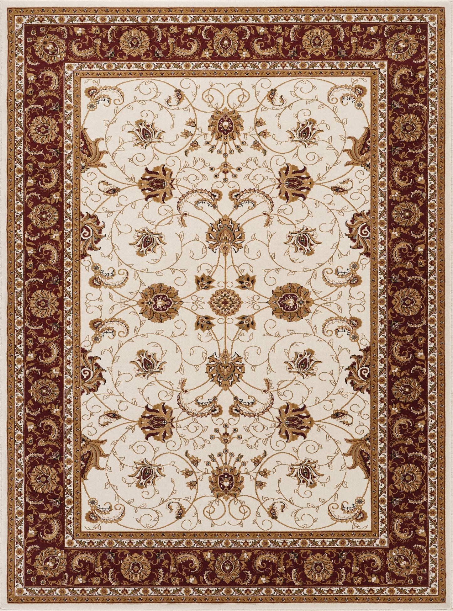 Manchester GC_HER5002 Ivory 7 ft. 10 in. x 10 ft. 6 in. Area Rug