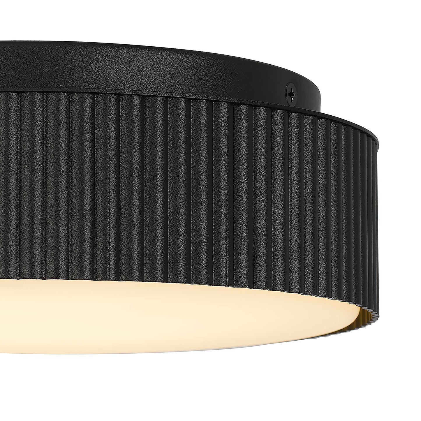 Black LED Flush Mount Ceiling Light - 9 Inch