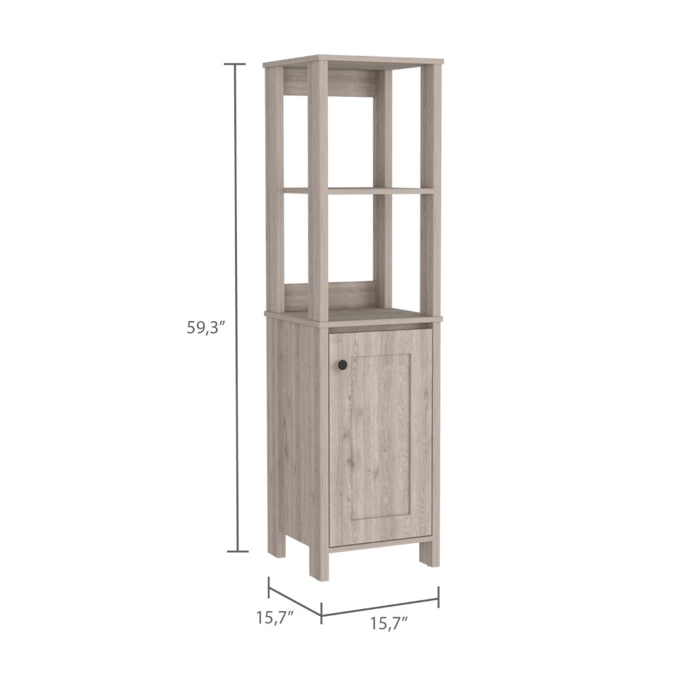 Light Gray Particle Board Bathroom Storage Cabinet for Renovations