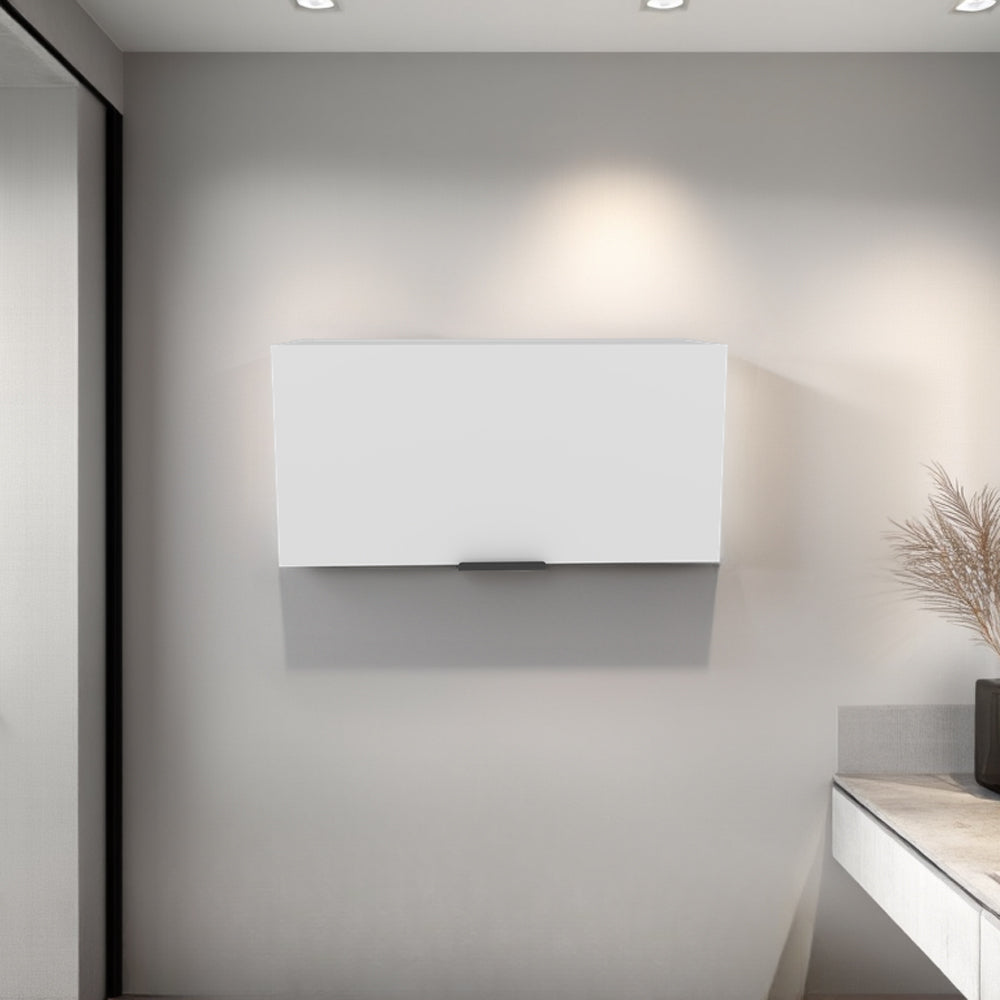 Prentiss Cabinet, Manufactured Wood Wall Cabinet with Pull Up Door, Ideal for Kitchen.