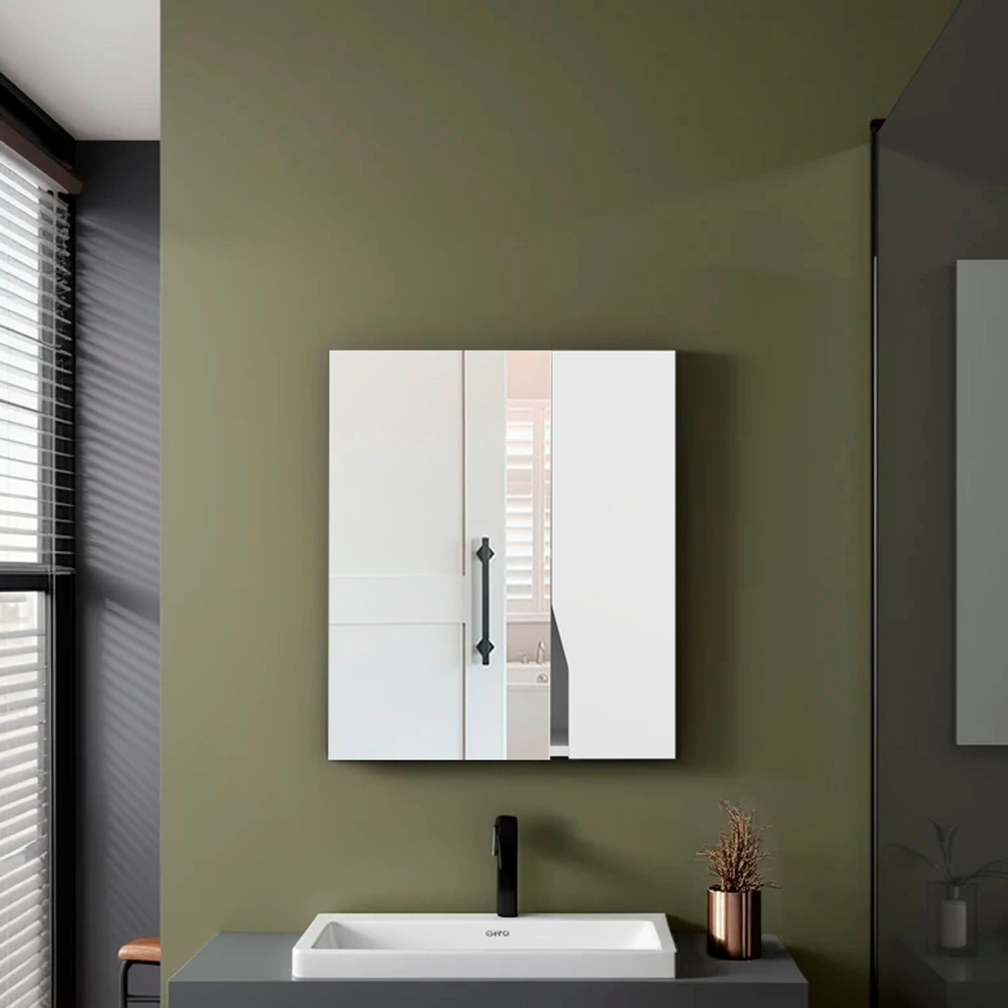 Athol Medicine Cabinet, White