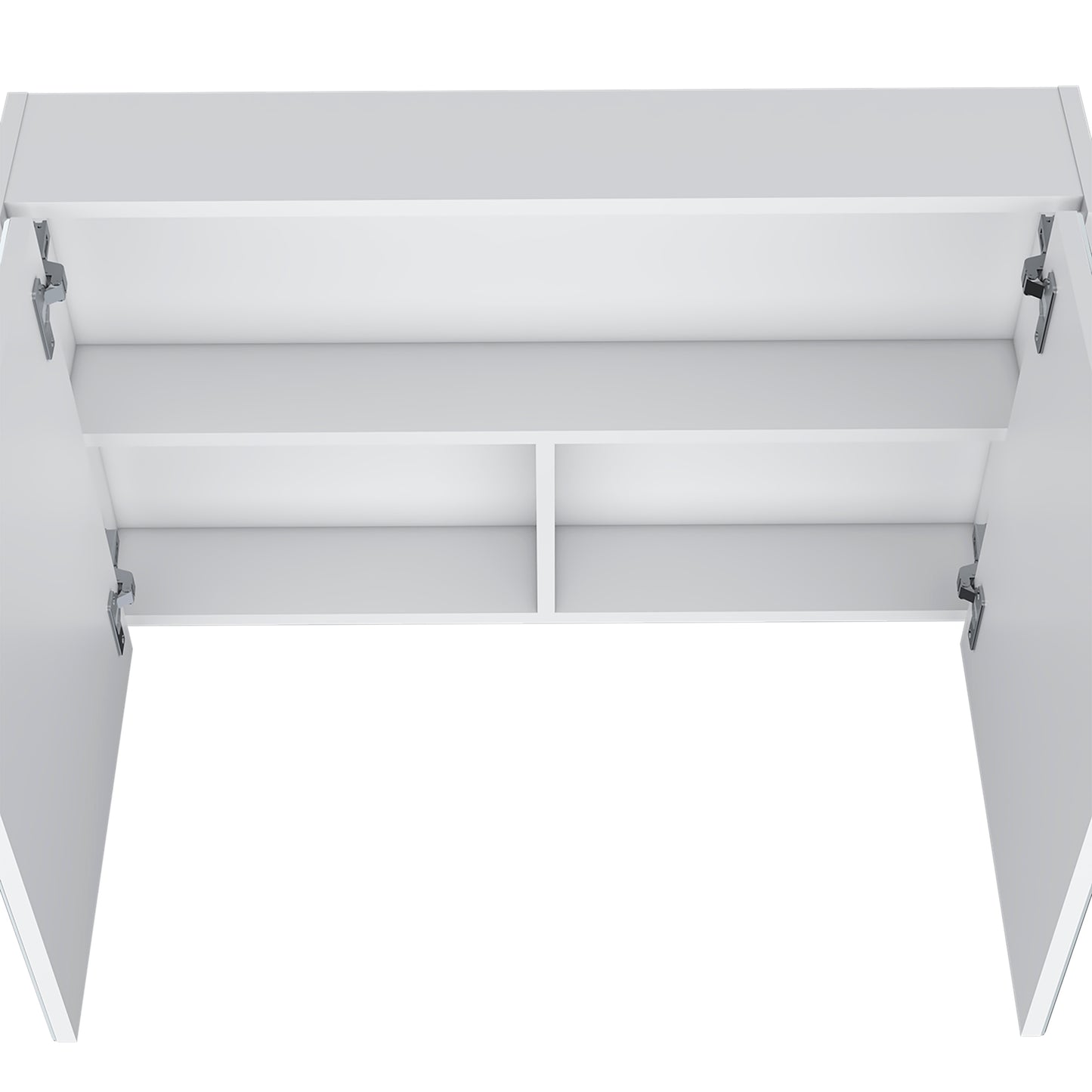 McNary Medicine Cabinet - White, 2 Doors, Wall Mounted