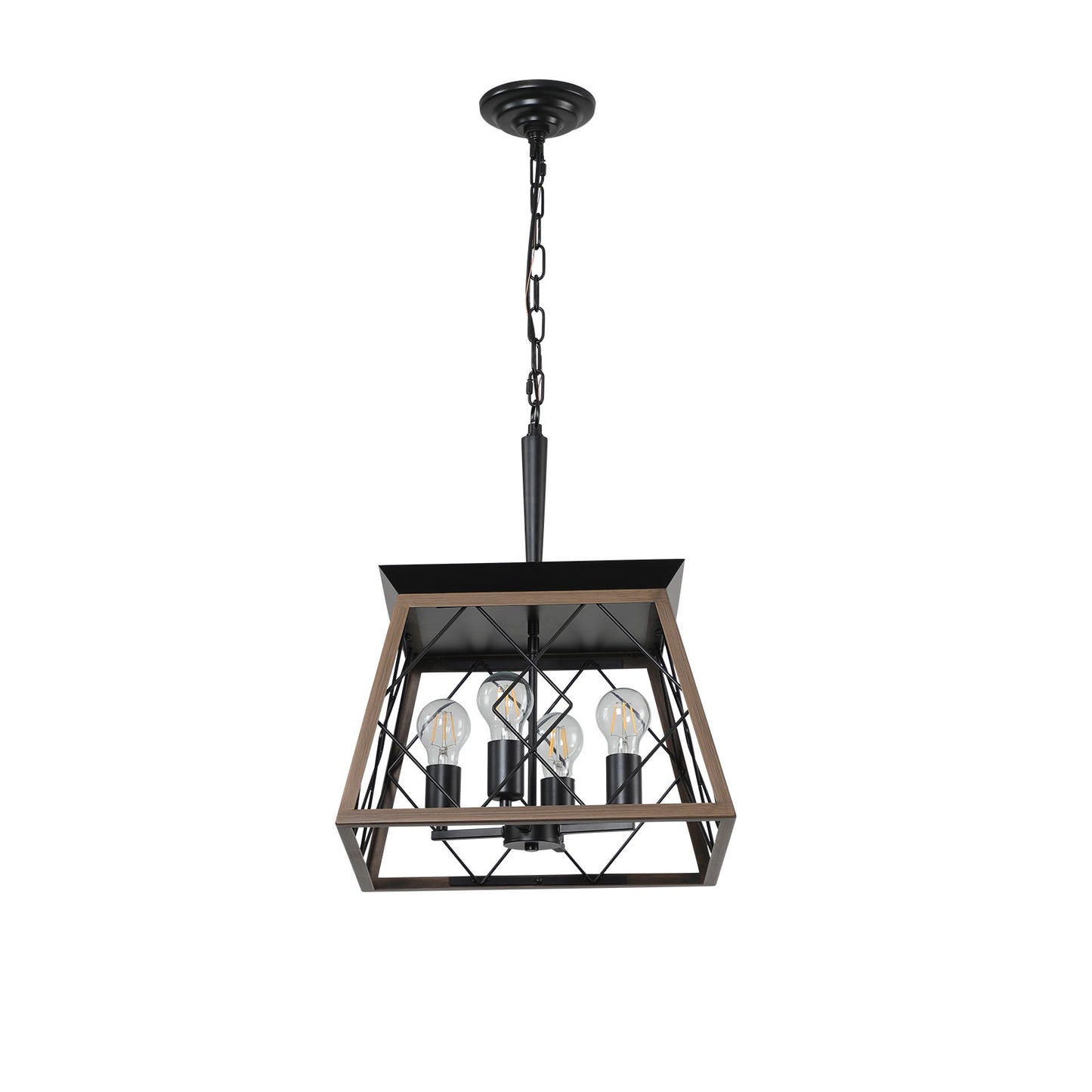 Farmhouse Iron Chandelier for Dining Room Kitchen Decor