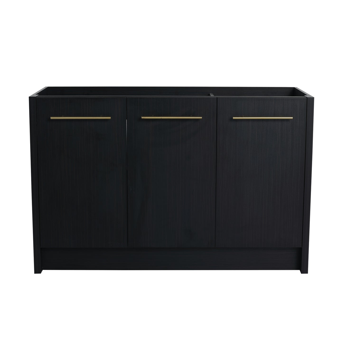 Black Chestnut Bathroom Vanity - 46.88 Inch Freestanding