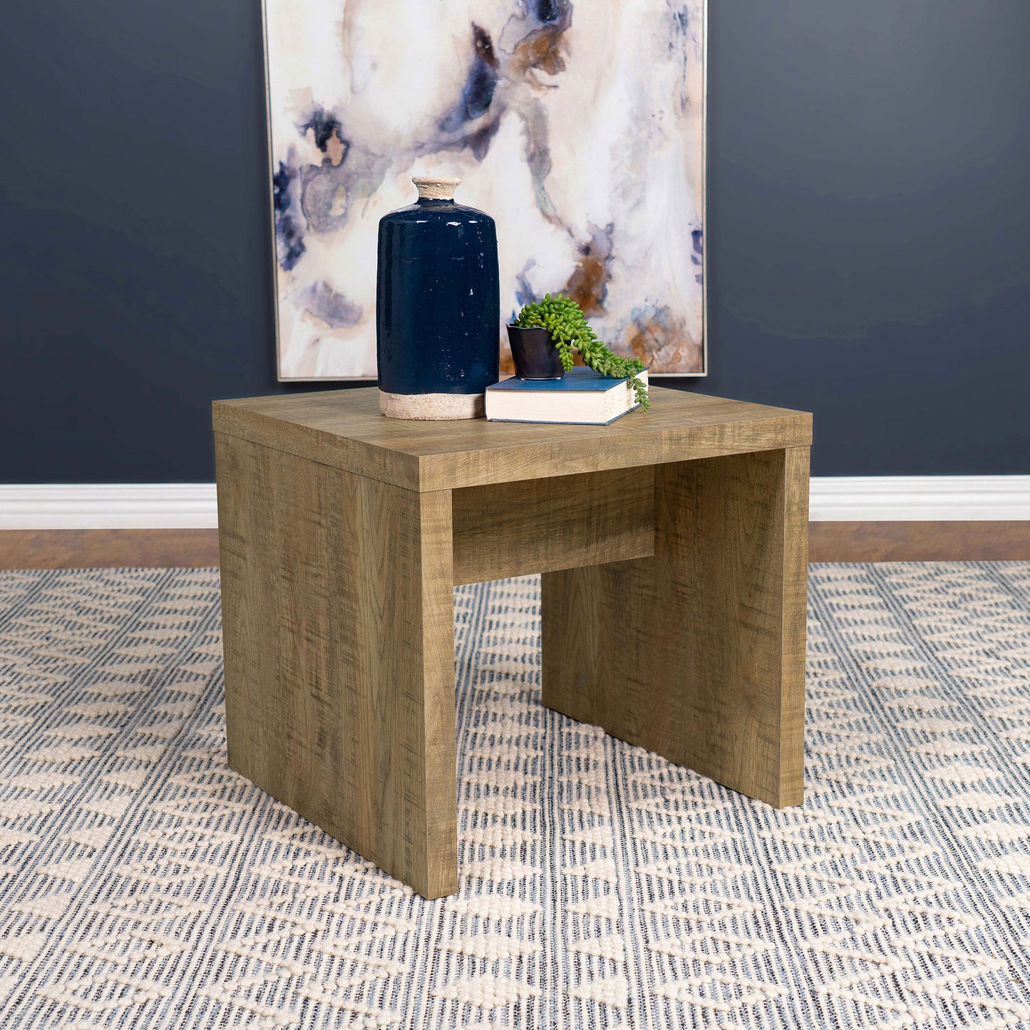 Brianna Mango Square Engineered Wood End Table