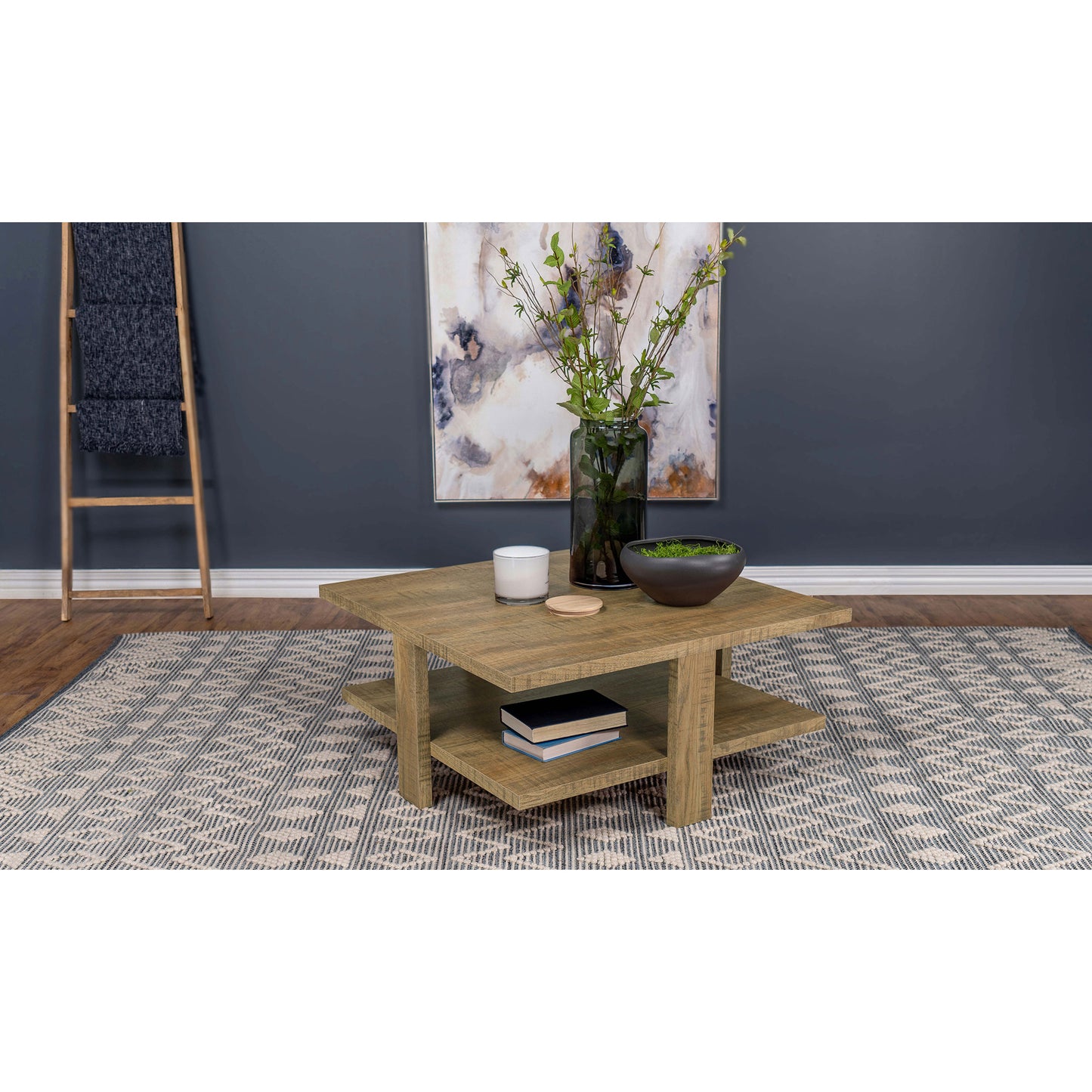 Runnion Mango Brown Square Coffee Table