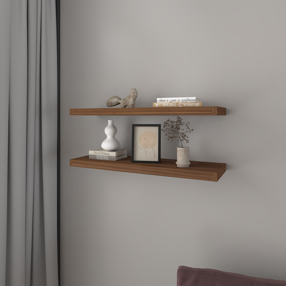 Floating Shelf Dallas, Living Room, Mahogany