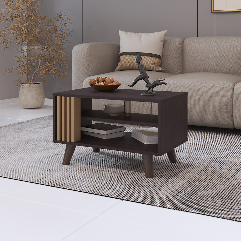 Shawnee Coffee Table Kronos Wengue, Living Room, Natural and Black