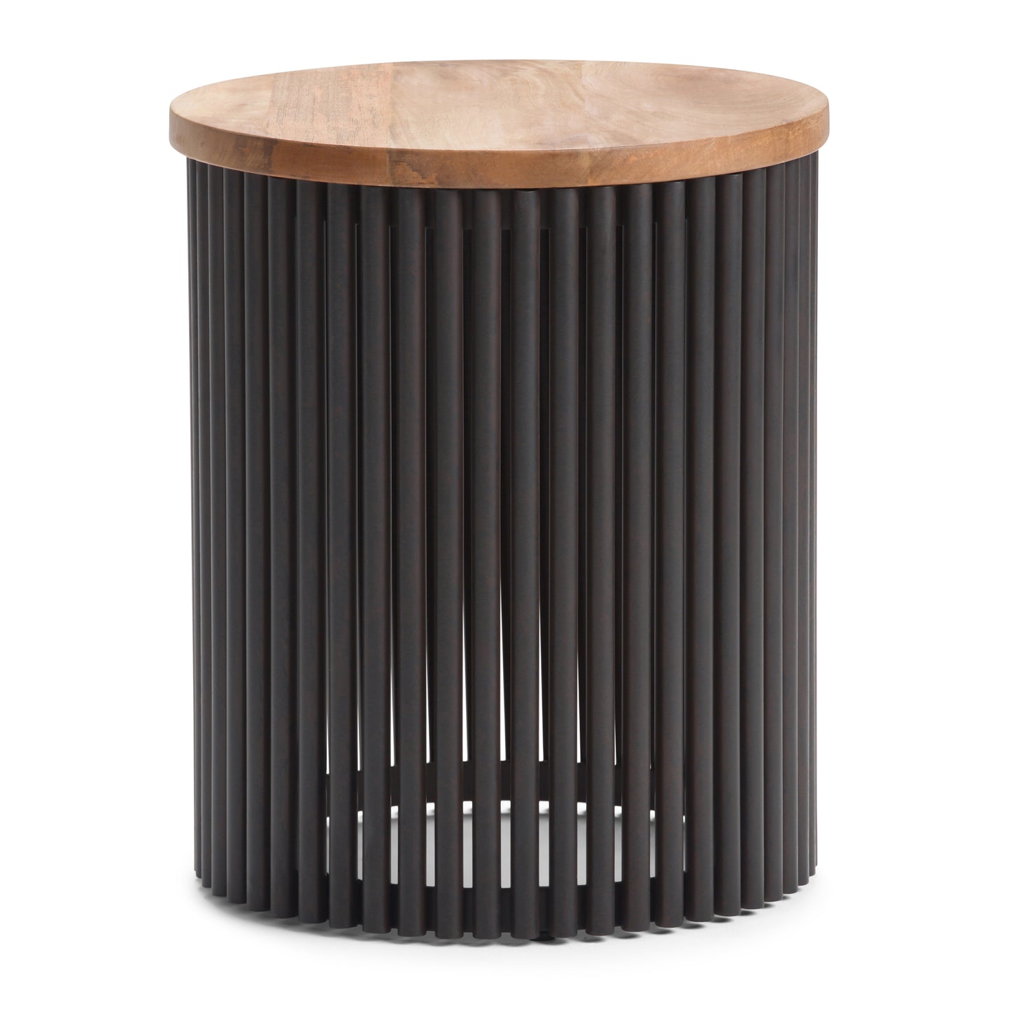 Demy Accent Table in Natural/Black