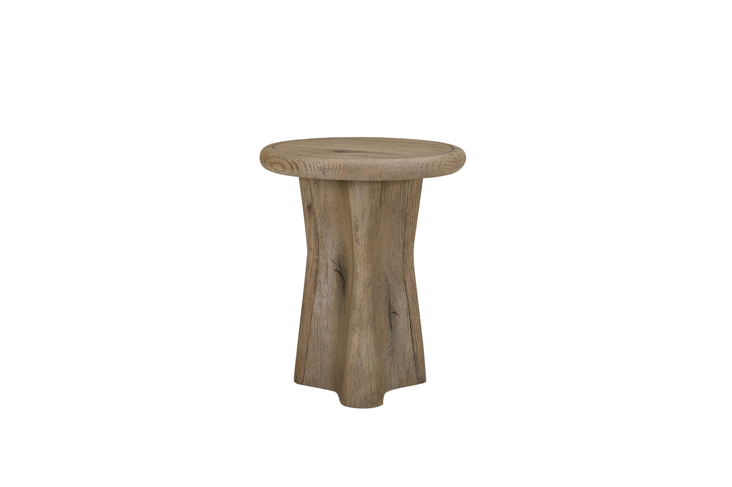 English Knotty Oak Drop Accent Table