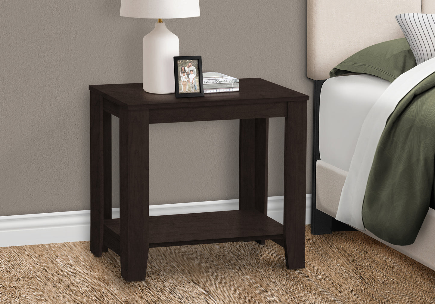 Espresso Accent Table - 23.75 Inch Side Table