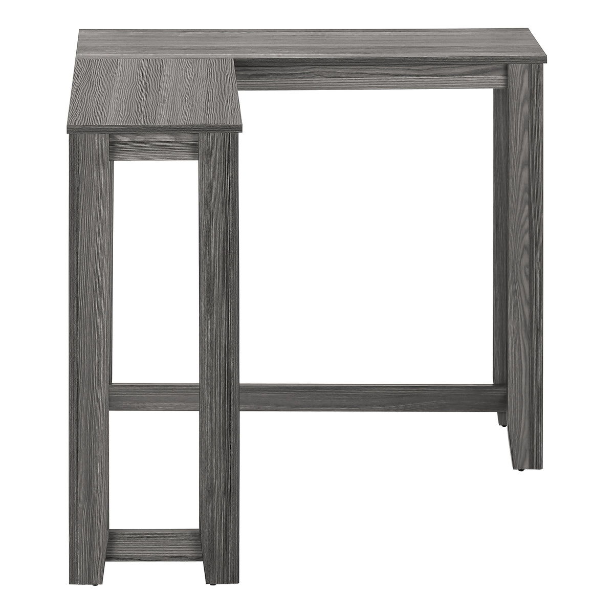 Grey Corner Entryway Table - 35.5" L x 11.75" D for Living Room