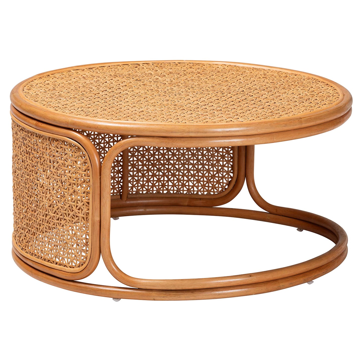 Bohemian Honey Rattan Coffee Table