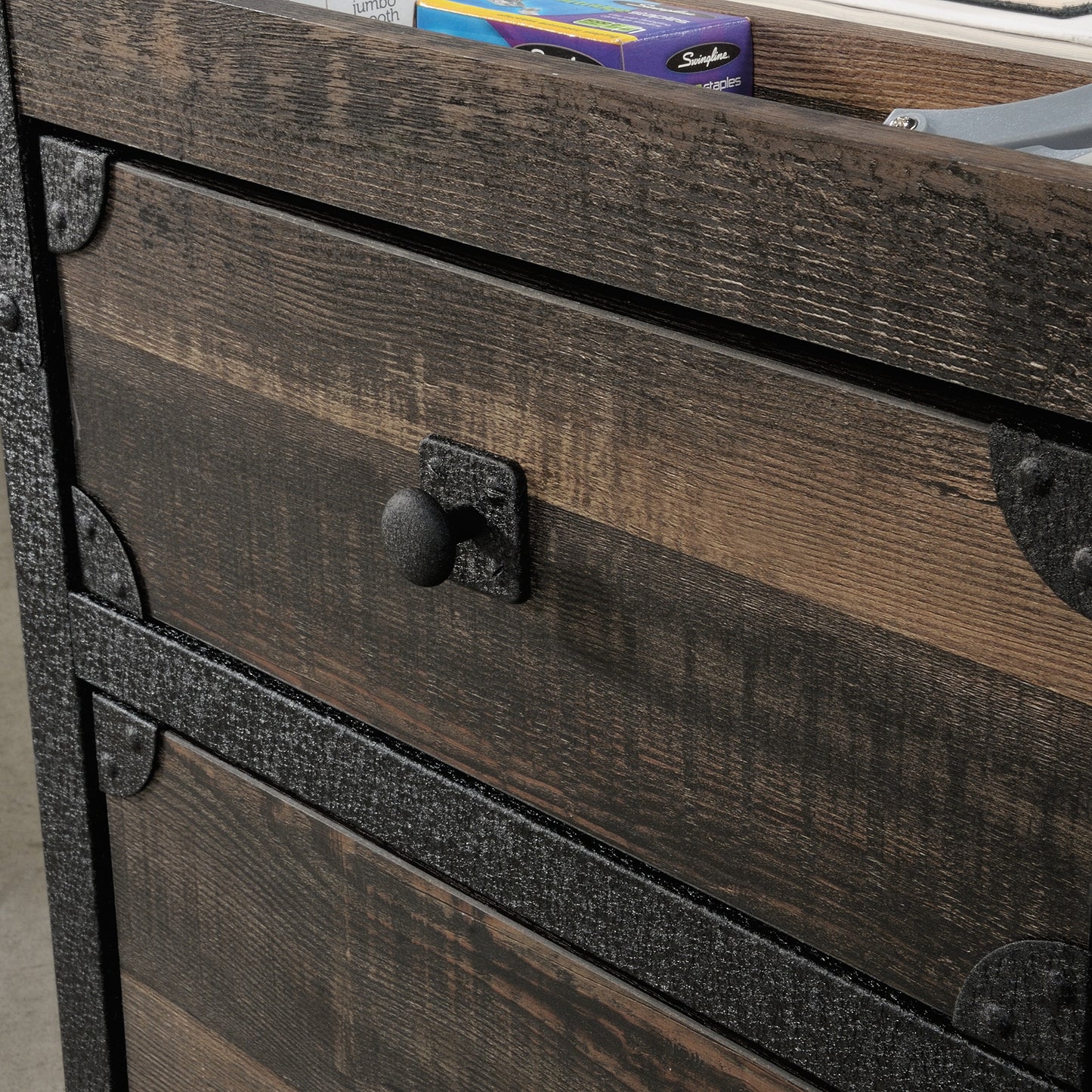 Espresso Mobile File Cabinet - 2 Drawers