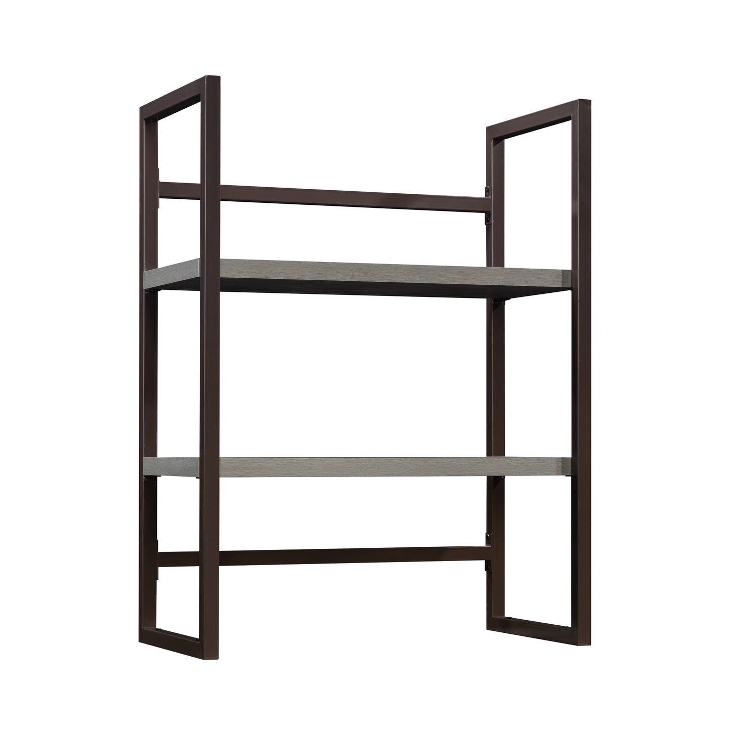 Library Hutch with Modern Design, Brown finish
