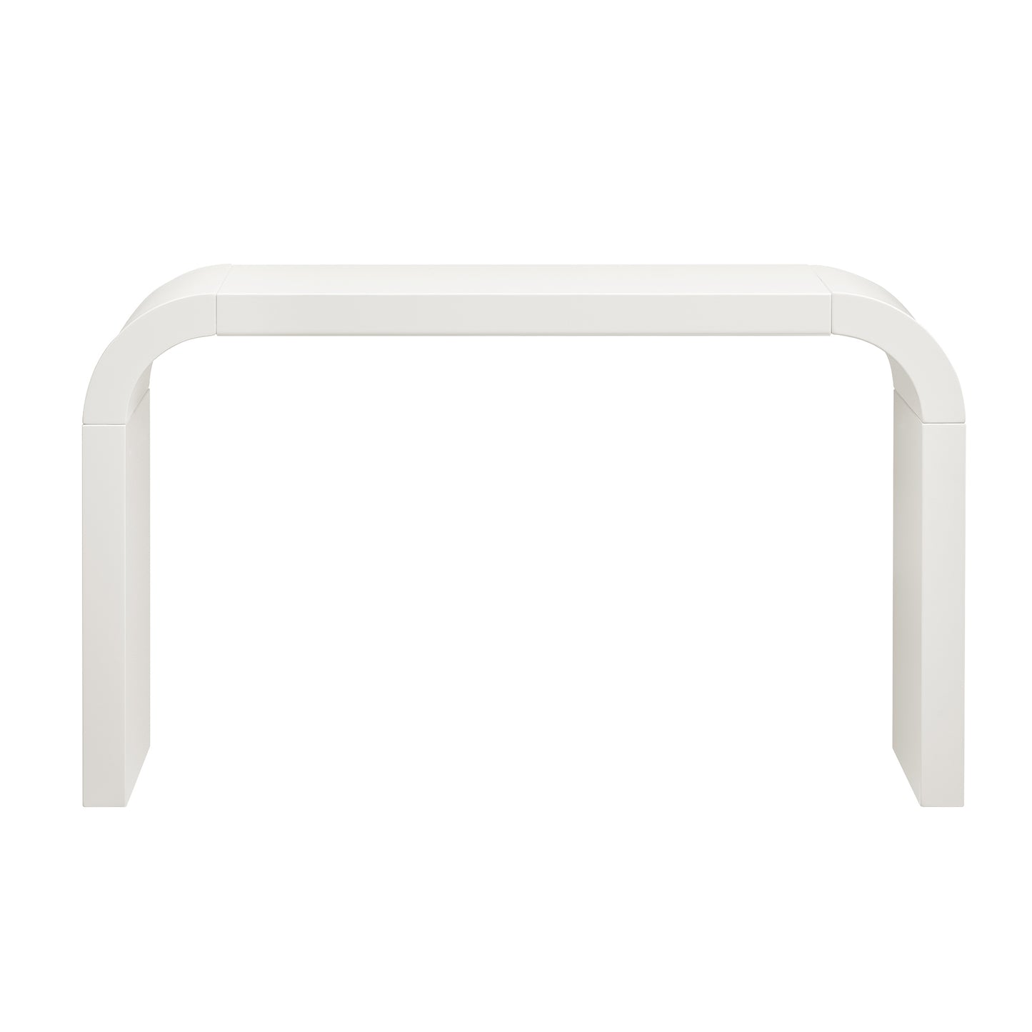 Cream White Console Table - 52" Modern Design for Living Room
