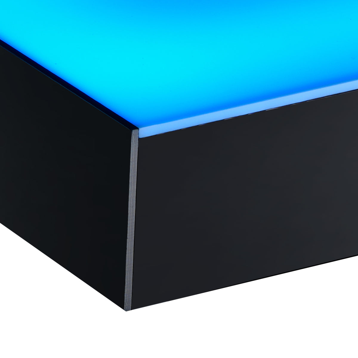 Acrylic Bar Shelf with LED Lights - 3 Tier Display